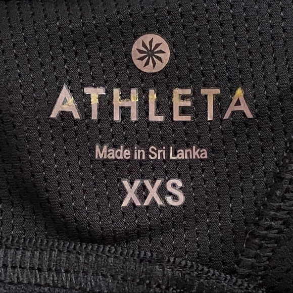 Athleta Spiral Support Tank Top Black Racerback XXS - Picture 3 of 5